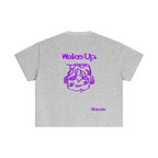 Purple sleepy head boxy tee