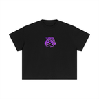 Purple sleepy head boxy tee