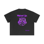 Purple sleepy head boxy tee