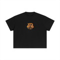 Orange sleepy head boxy tee