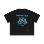 Blue sleepy head boxy tee