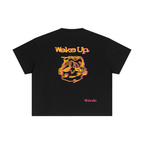 Orange sleepy head boxy tee