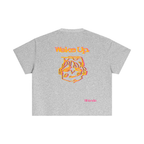 Orange sleepy head boxy tee