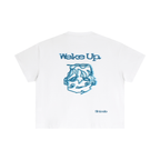 Blue sleepy head boxy tee