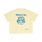 Blue sleepy head boxy tee