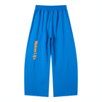 Sleepy head orange wide legged sweats