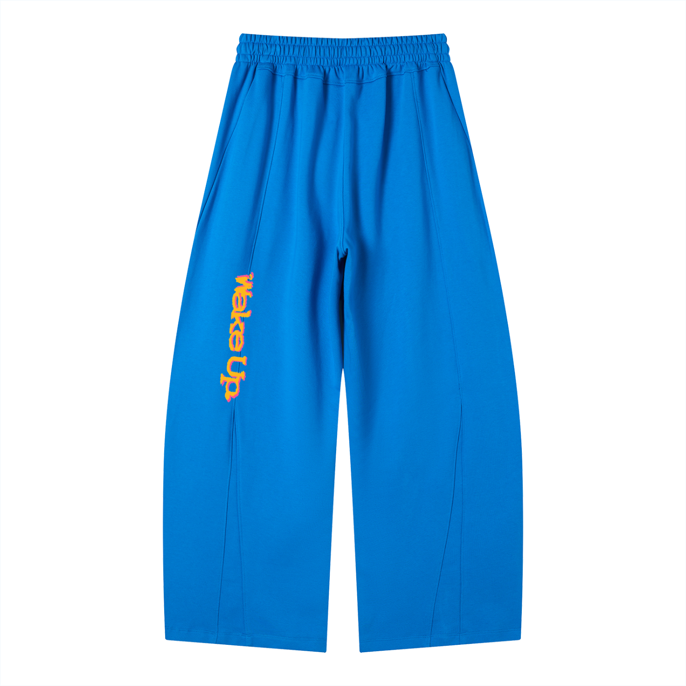 Sleepy head orange wide legged sweats