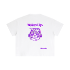 Purple sleepy head boxy tee