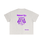 Purple sleepy head boxy tee