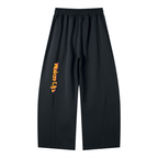 Sleepy head orange wide legged sweats